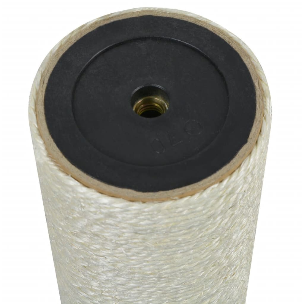 Cat Scratching Post | Beige | Natural sisal, particle board | 8x55 cm