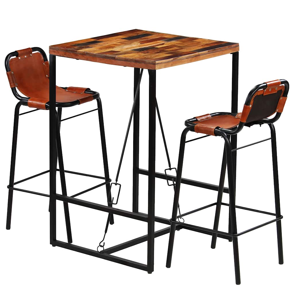 Bar Set | Multicolour | Solid reclaimed wood | Standard | Industrial