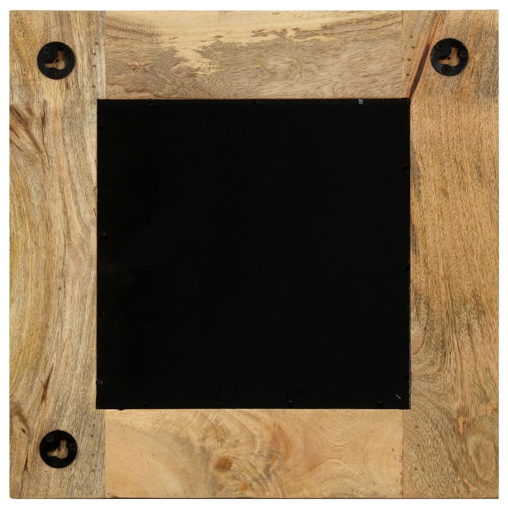 Mirror Solid Mango Wood 50x50 cm