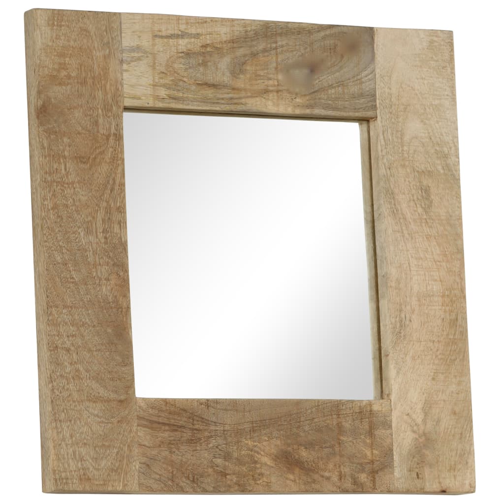 Mirror Solid Mango Wood 50x50 cm