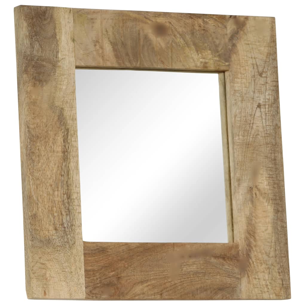 Mirror Solid Mango Wood 50x50 cm