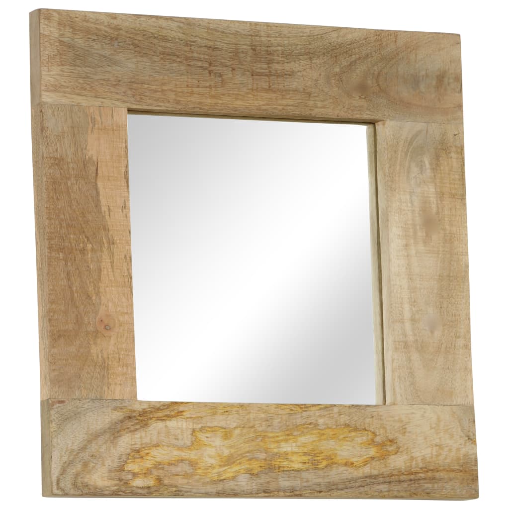 Mirror Solid Mango Wood 50x50 cm
