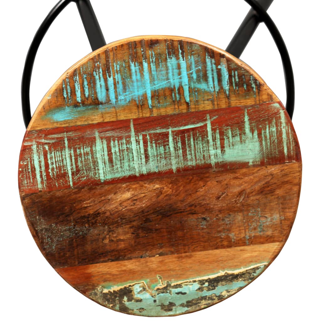 Bar Set | Natural Wood, Black | Solid Acacia Wood, Reclaimed Wood, Steel
