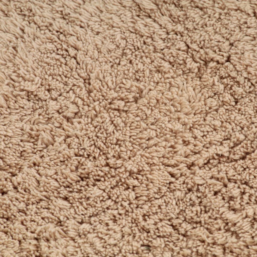 Bath Mat Set | Beige | 100% Cotton | 50 x 78 cm | Bath Mat Set