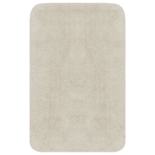 Bath Mat Set | White | 100% cotton | Medium | Bath Mat Set | Rectangular