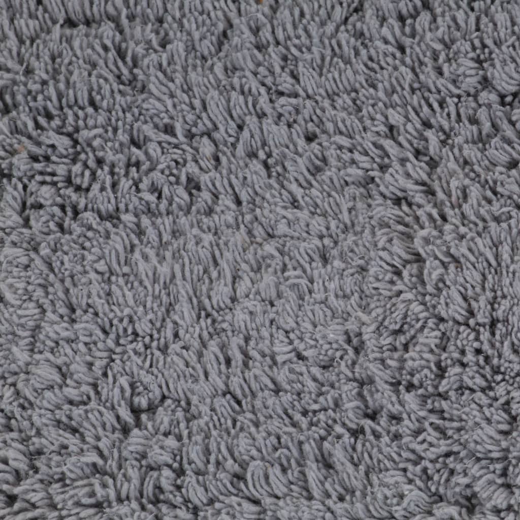 Bath Mat Set | Grey | 100% cotton | Bath Mat Set | Rectangular