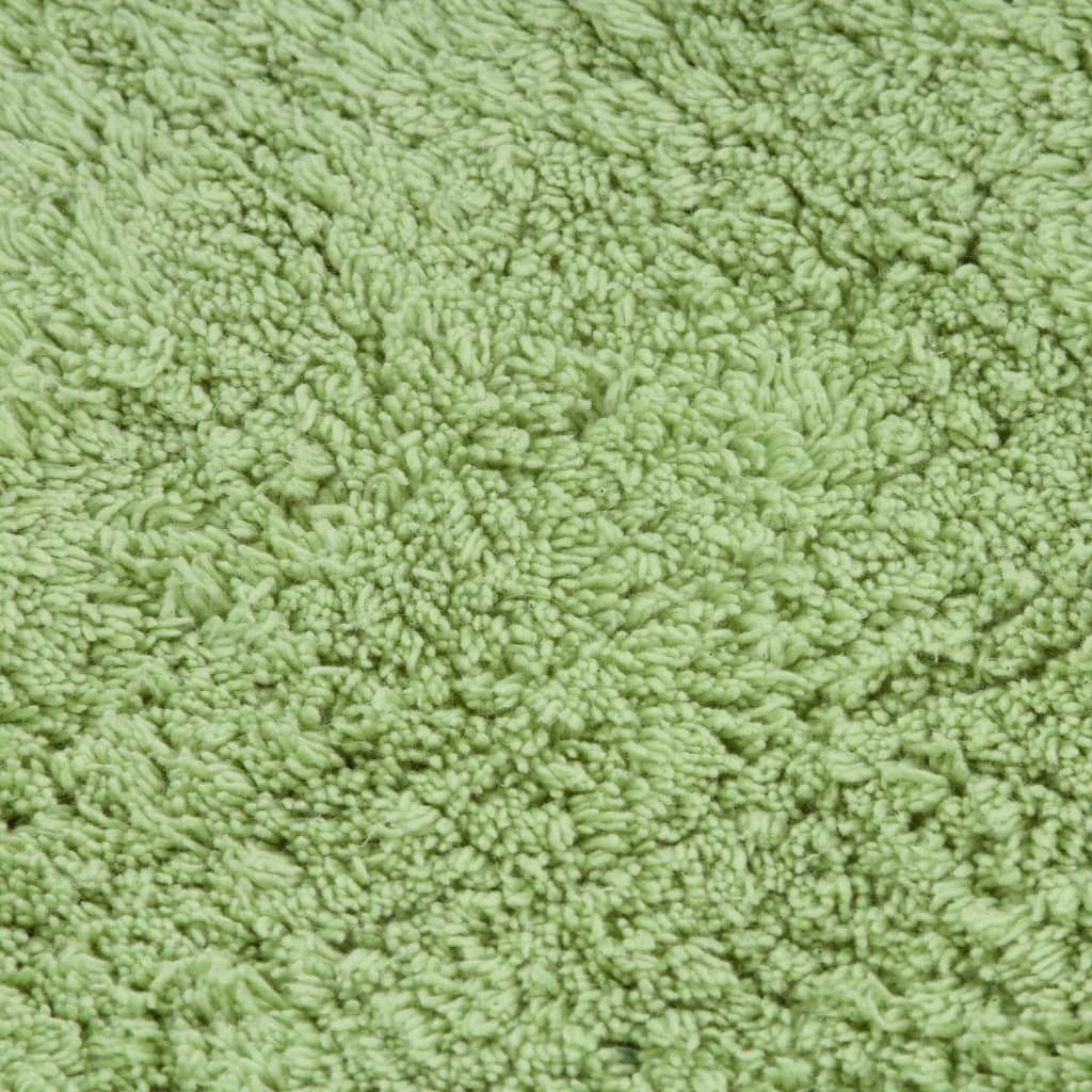 Bath Mat Set | Green | 100% Cotton | 63 x 93 cm | Bath Mat Set