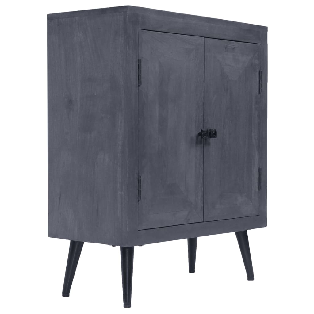 Sideboard | Dark Grey | Solid mango wood with powder-coated steel