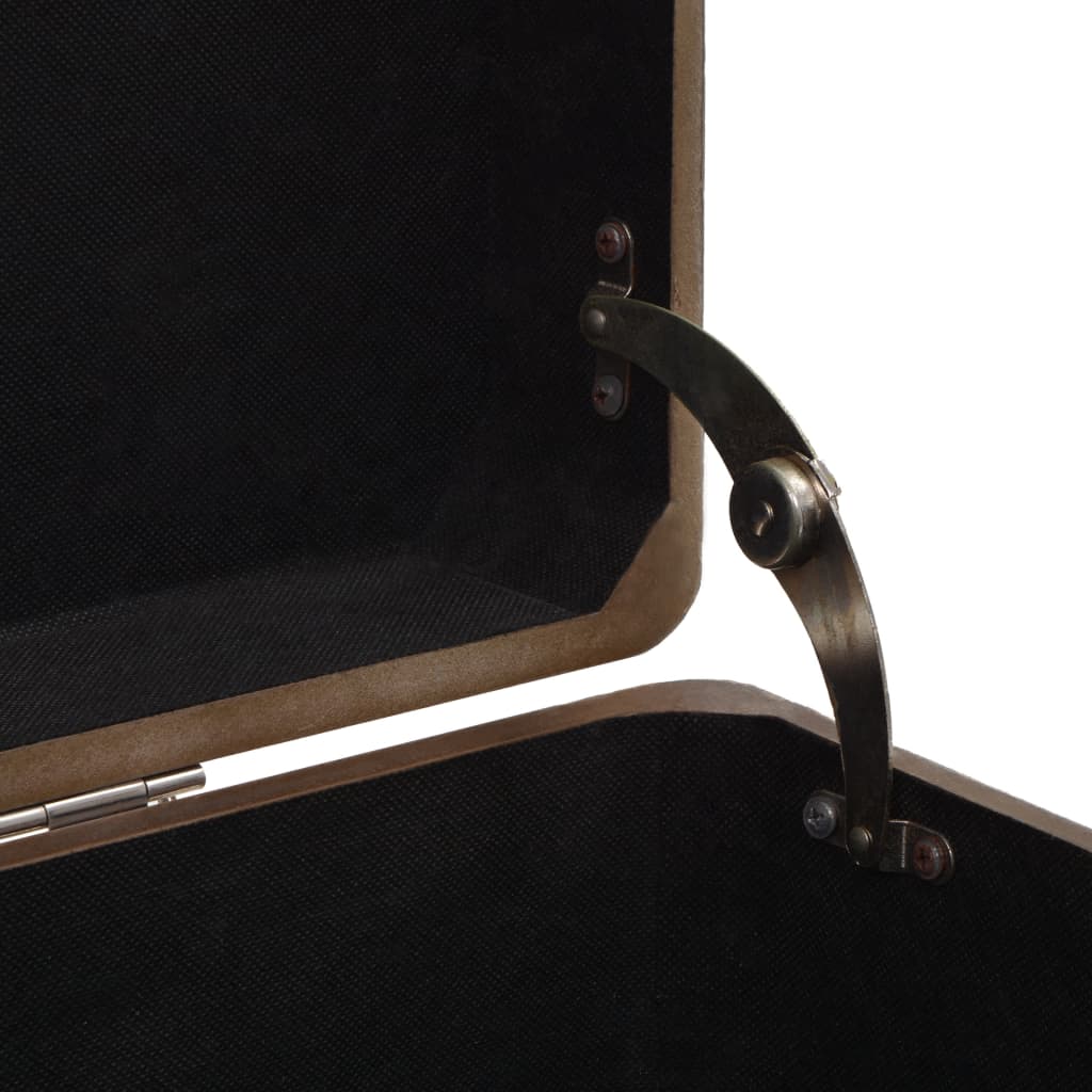 Storage Box | Brown | Solid fir wood, MDF, non-woven fabric, steel