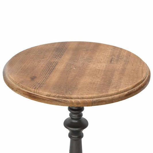 End Table Solid Fir Wood 40x64 cm Brown