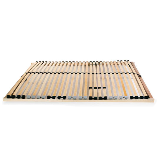 Slatted Bed Base without Mattress with 28 Slats 7 Zones 100x200 cm