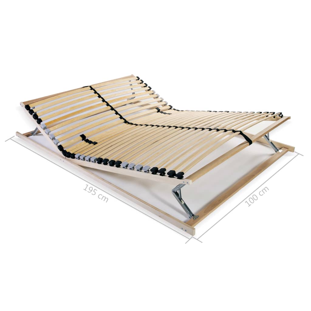 Bed Slatted Base | Beech | Solid beechwood frame and birch slats