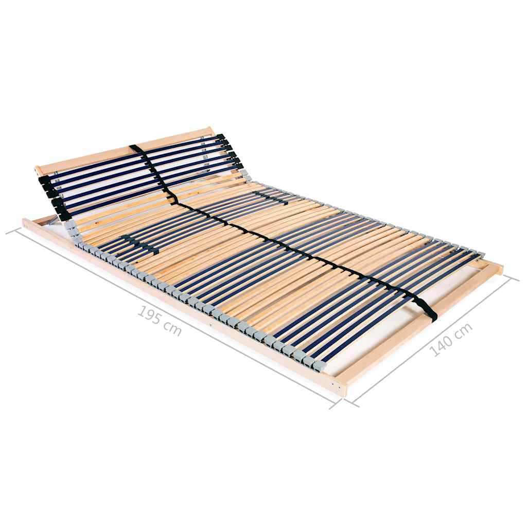 Bed Base | Beechwood | Solid beechwood frame, Birch slats | 140 x 200 cm