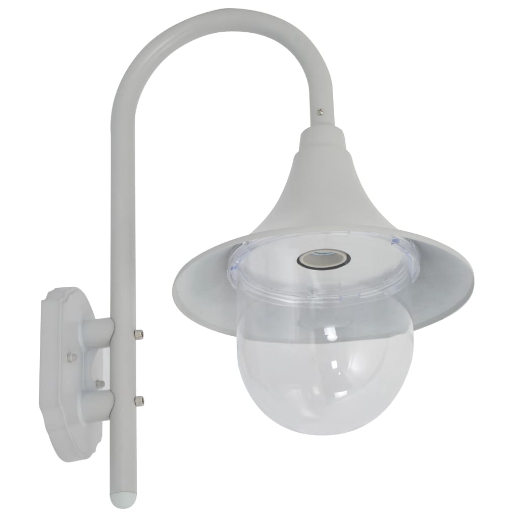 Outdoor Wall Light | White | Aluminium and PVC | Medium
