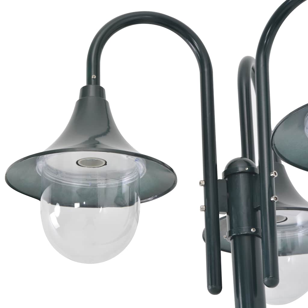 Garden Standing Light | Dark green | Aluminium frame, PVC lampshade