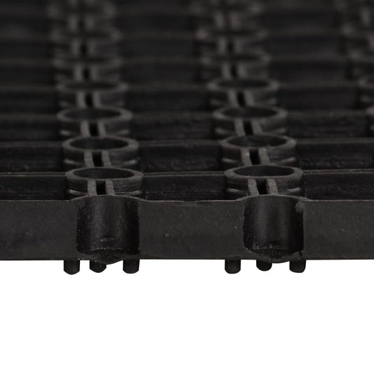 Doormat | Black | 100% rubber | 100 x 150 cm | Non-slip