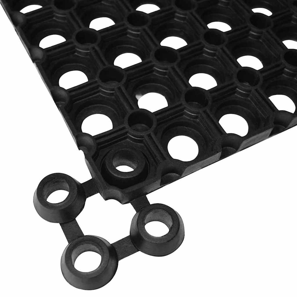 Doormat | Black | Rubber | 100x200 cm | Non-slip | Doormat | Rectangular