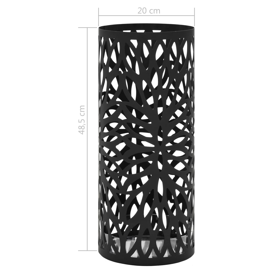 Umbrella Stand | Black | Powder-coated steel | Medium | Durable