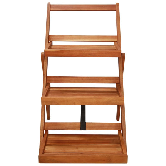 Plant Stand | Brown | Solid Acacia wood | Medium | Foldable | Plant Stand