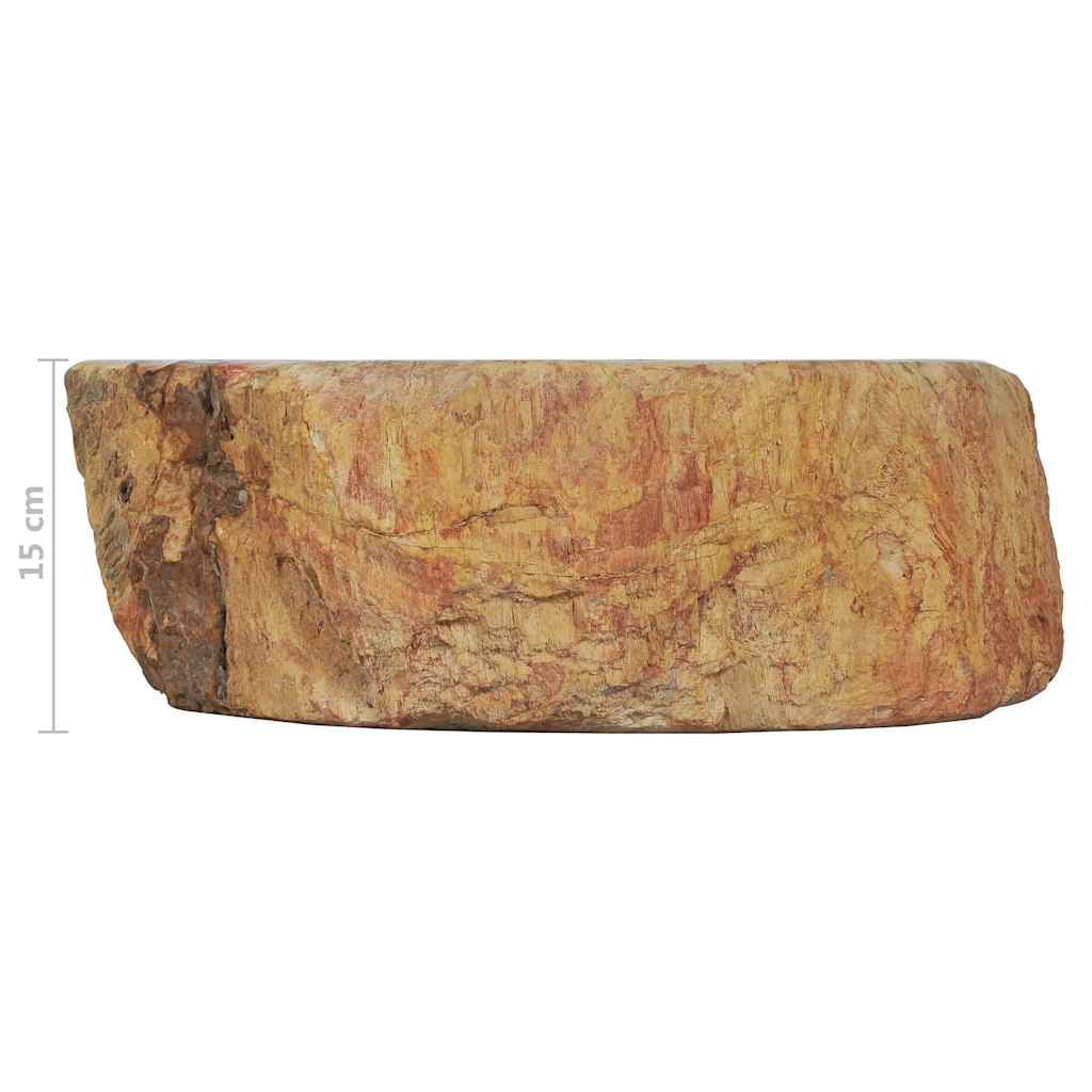 Sink 17.7"x13.8"x5.9" Fossil Stone Cream