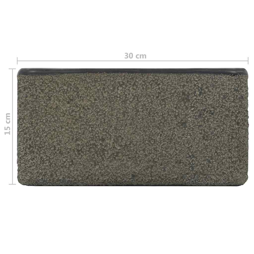 Sink 30x30x15 cm Riverstone Black