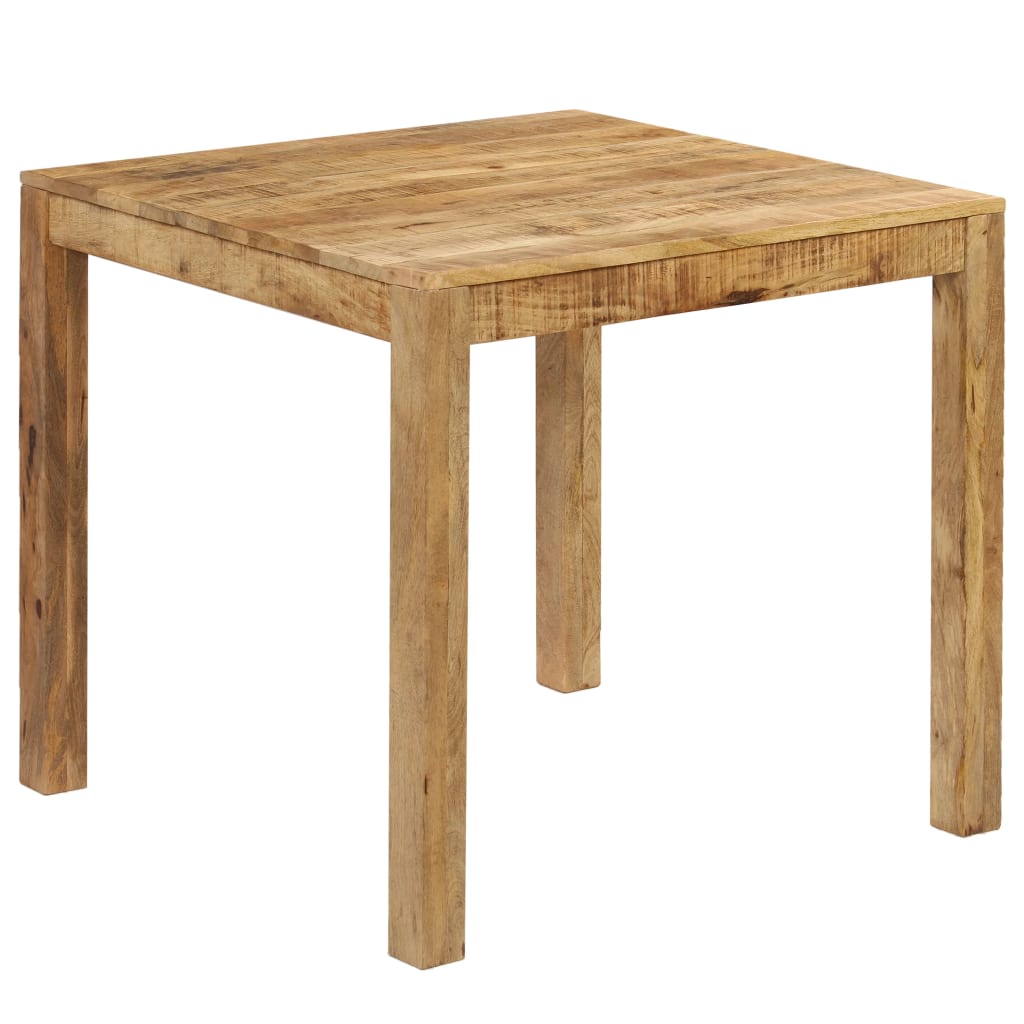 Dining Table Brown Solid rough mango wood Medium Durable