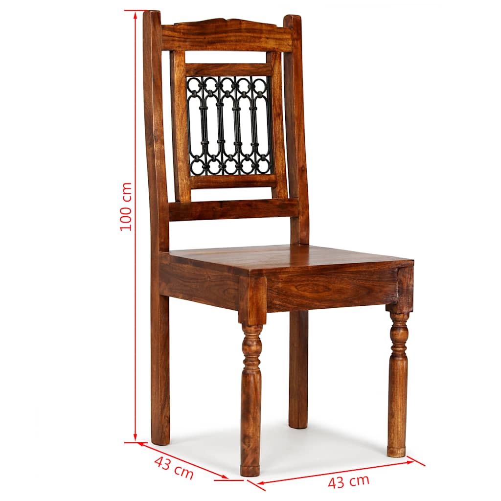 Dining Chair | Set of 4 | Different shades of brown