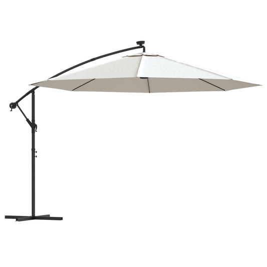 Cantilever Garden Parasol | Sand | Polyester fabric | Large | Tiltable