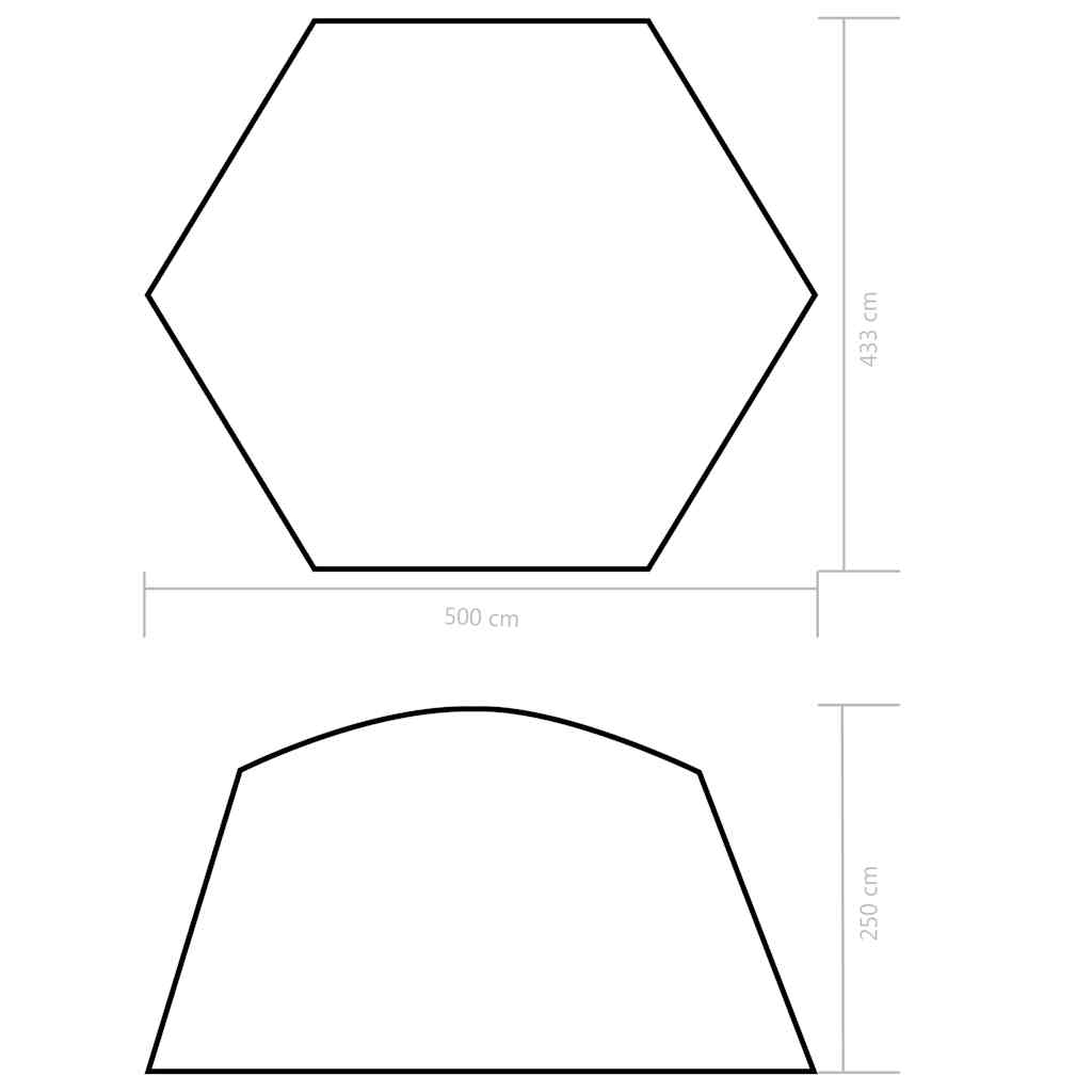 Pool Tent | Blue | Polyester fabric with PA coating | 500x433x250 cm