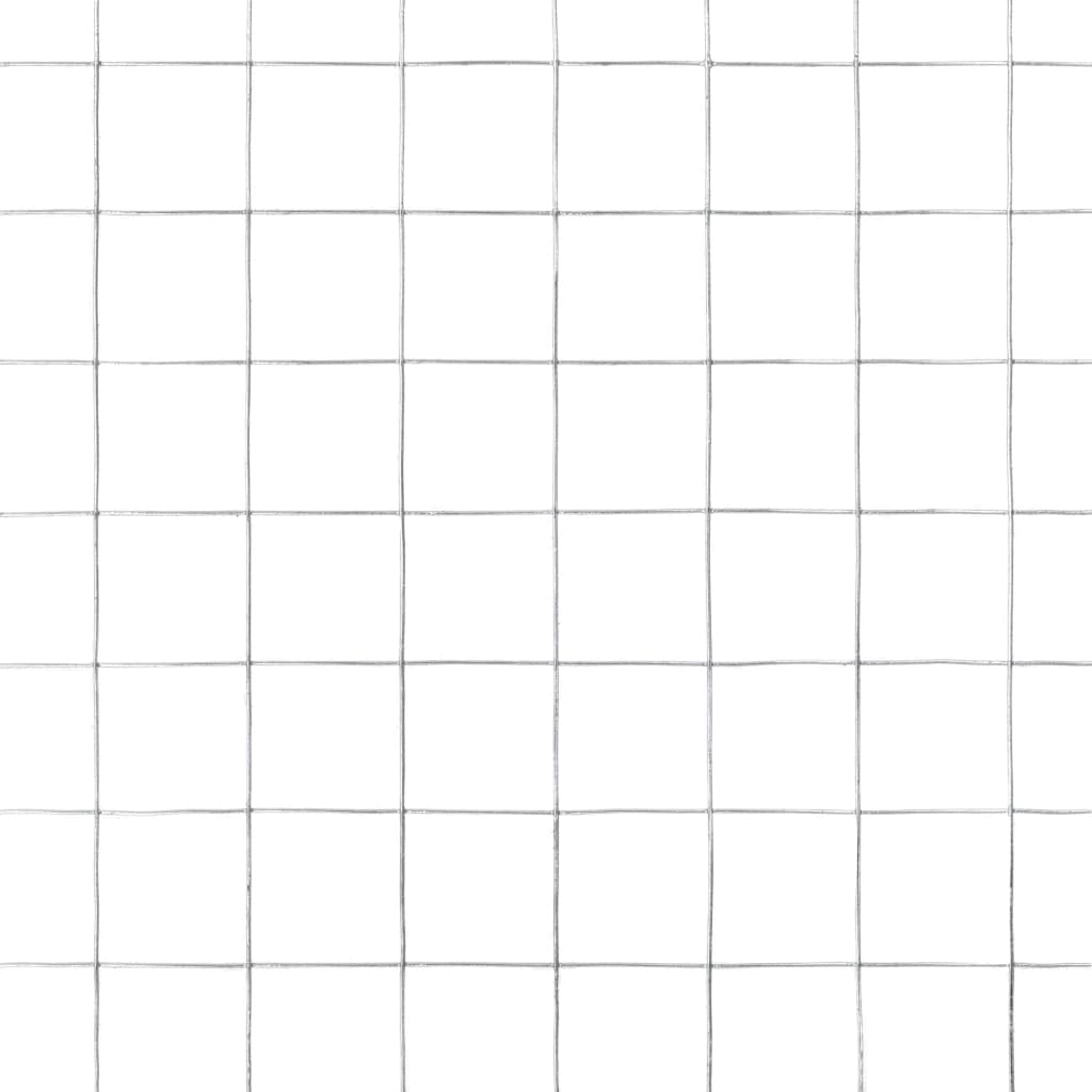 Chicken Wire Fence Galvanised Steel 25x0.5 m Silver