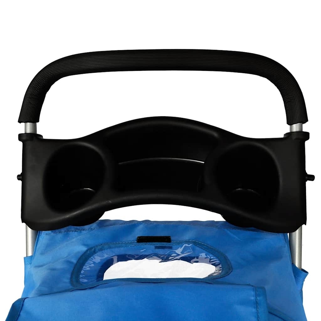 275401 vidaXL Dog Stroller 15 kg Blue (170056)