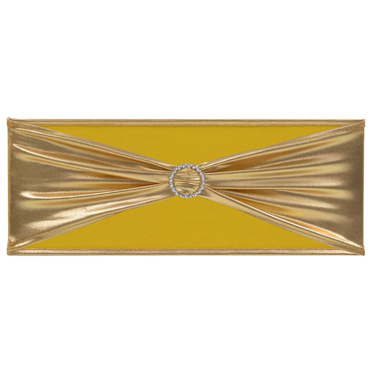 Chair Ribbon | Set of 25 | Gold | 90% polyester and 10% elastane | 14 x