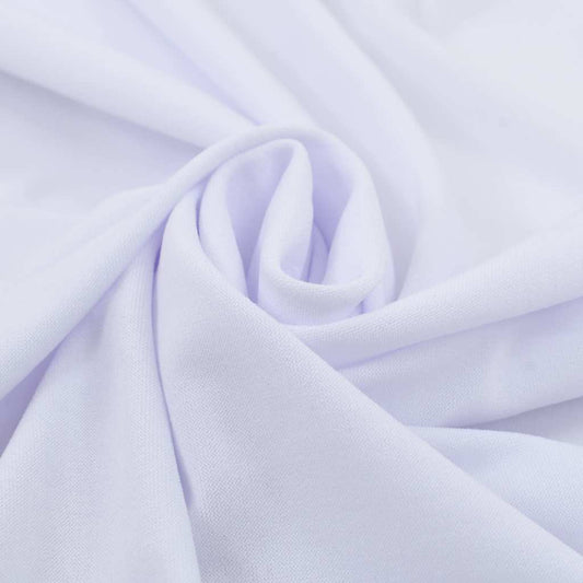 Table Cover | Set of 2 | White | 90% Polyester, 10% Elastane | 180x74 cm