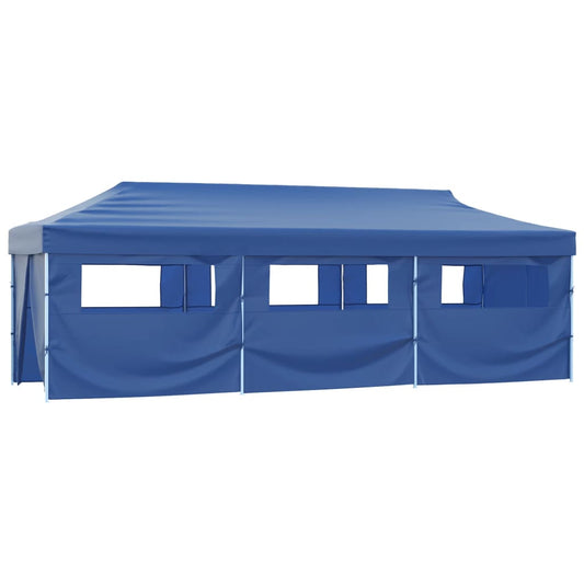 Partytent | Blue | 600D oxford with PVC coating, powder-coated steel