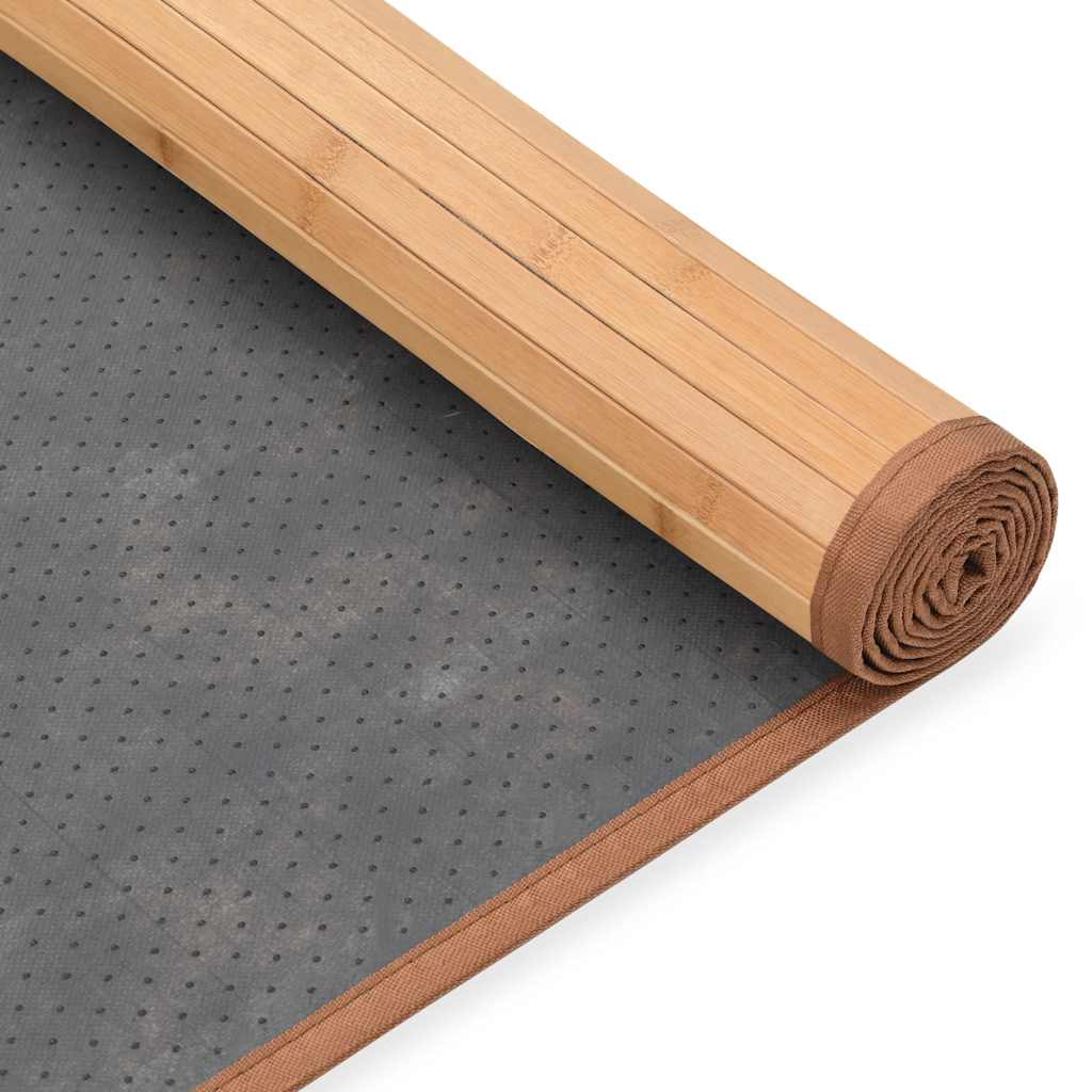 247205 vidaXL Rug Bamboo 80x200 cm Brown