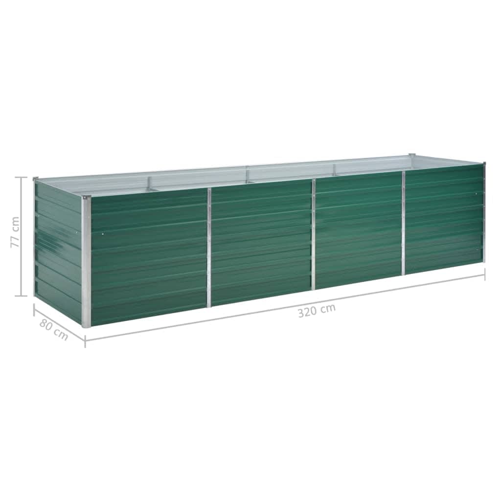 Raised Bed | Green | Galvanised steel | Large | Heavy Duty | Raised Bed