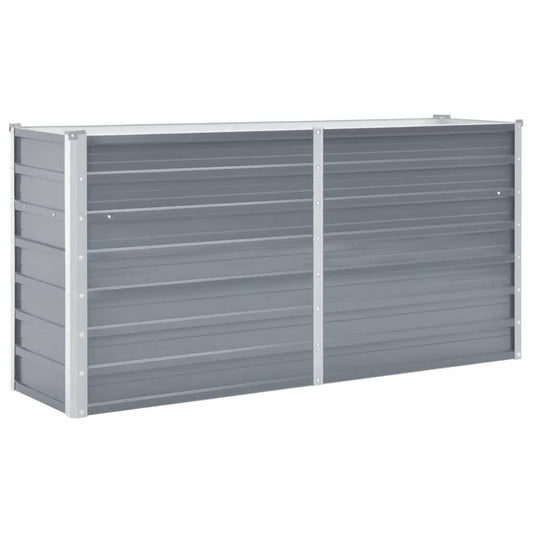 Raised Bed | Grey | Galvanised Steel | 160x40x77 cm | Raised Bed