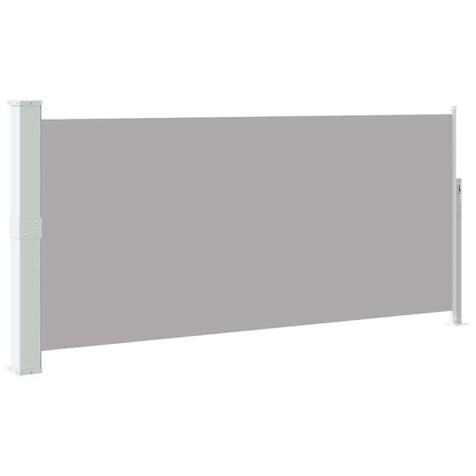 Side Awning Green grey 100% Polyester fabric, Steel frame
