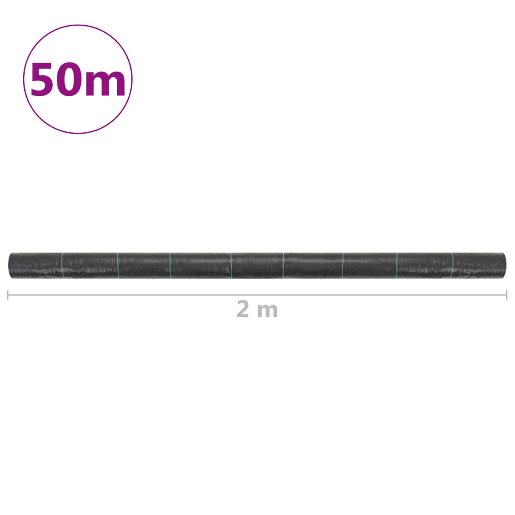 Weed & Root Control Mat PP 6.6'x164'Black