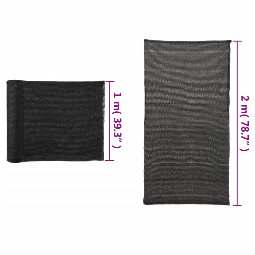 Privacy Net HDPE 6.6'x32.8'Black