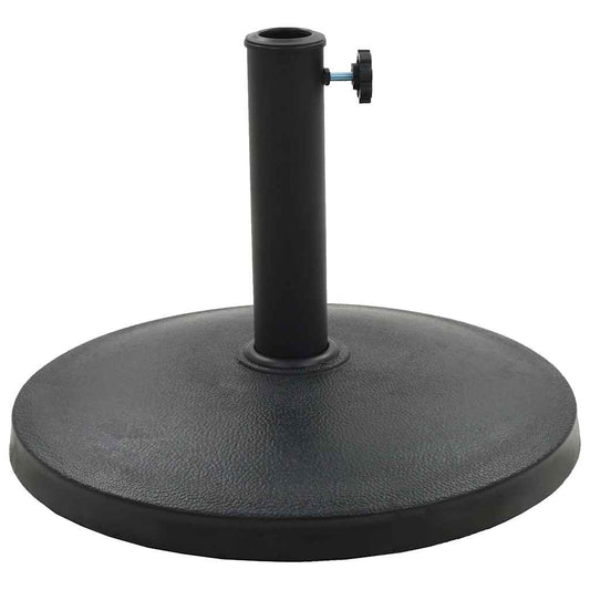 Parasol Base | Black | Polyresin | 10 kg | Decorative Inlays