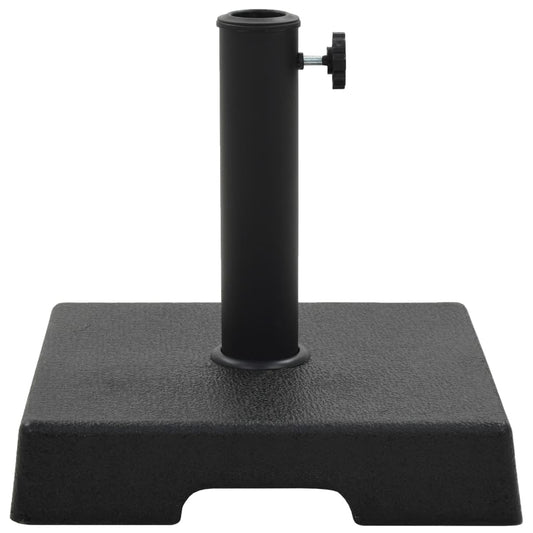 Parasol Base | Black | Polyresin | 8 kg | Decorative Inlays