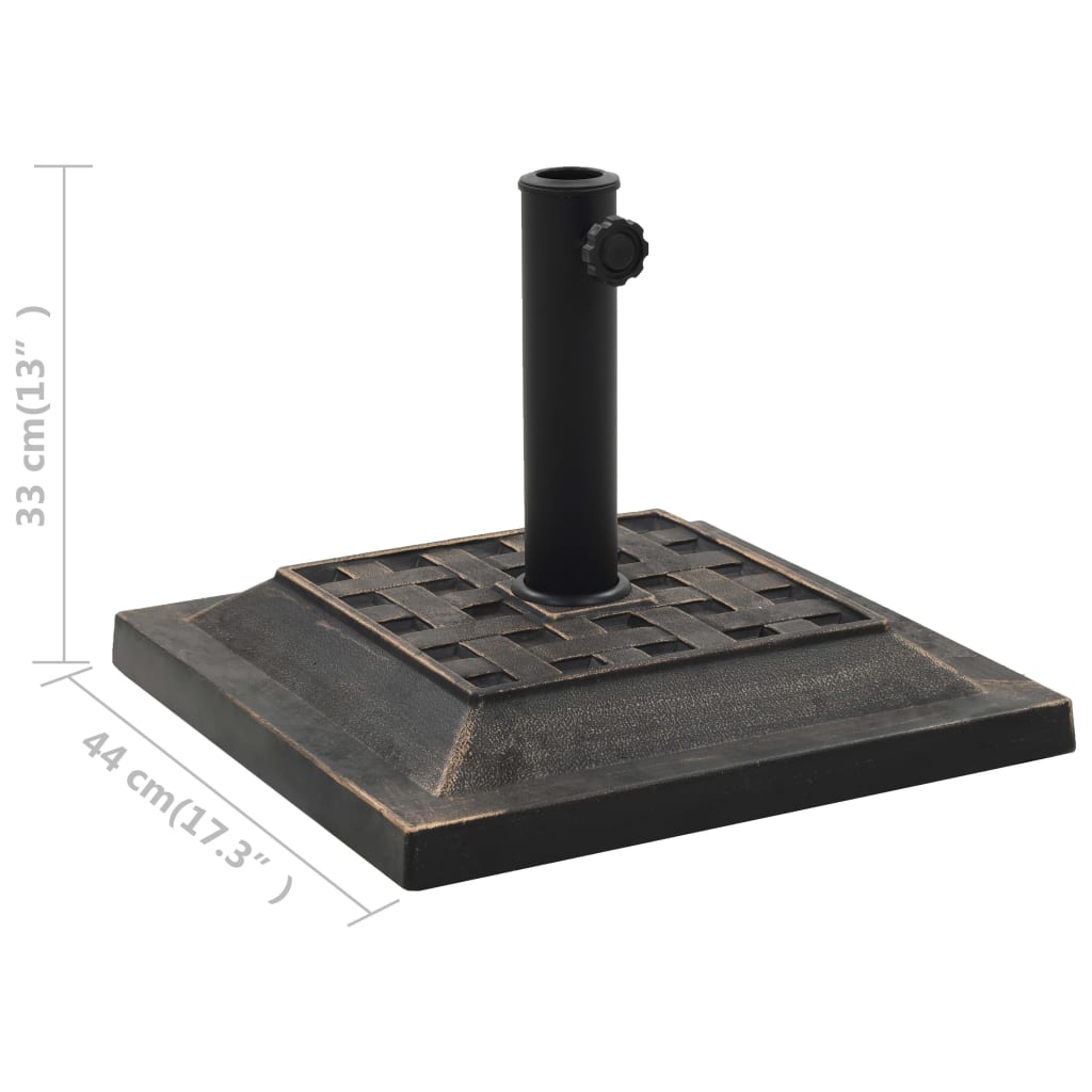 Parasol Base | Bronze | Polyresin | 12 kg | Decorative Inlays