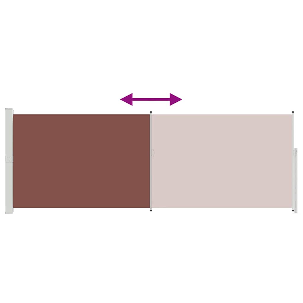 Retractable Side Awning 160 x 500 cm Brown
