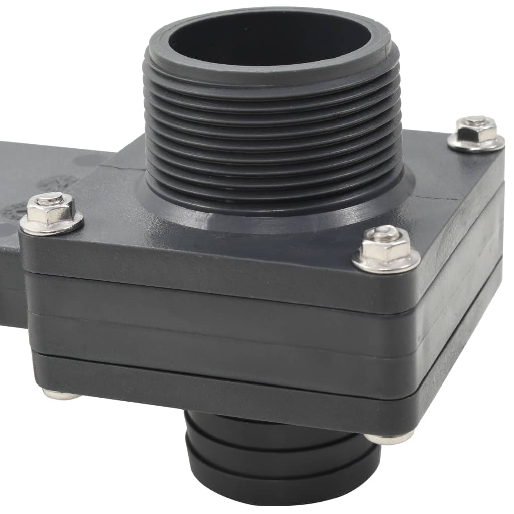 Pool Gate Valve | Black | ABS | 1.5 inch hose fittings | Durable