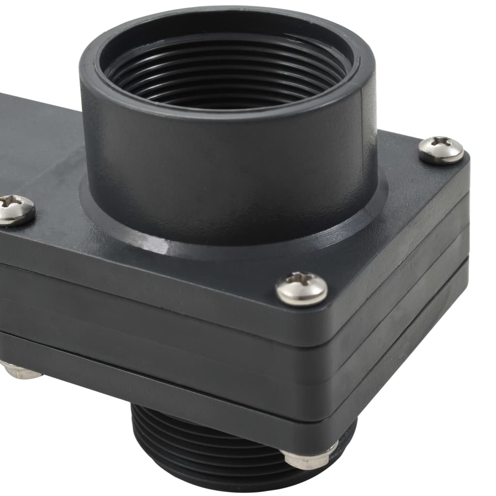 Pool Gate Valve | Black | ABS | Medium | Pool Gate Valve | Rectangular
