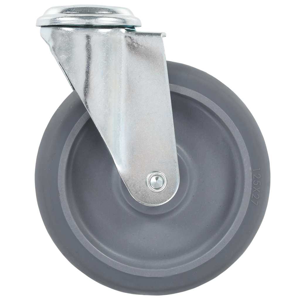 Bolt Hole Swivel Casters 4 pcs 125 mm
