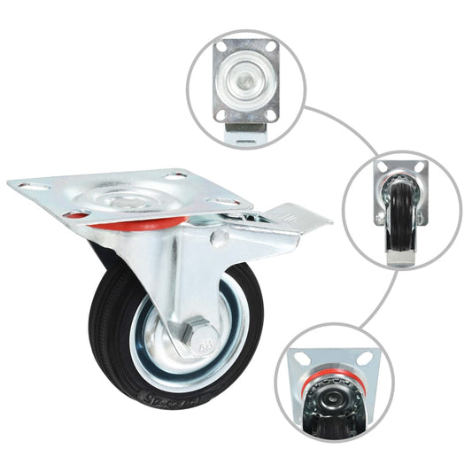 Swivel Casters 4 pcs 75 mm