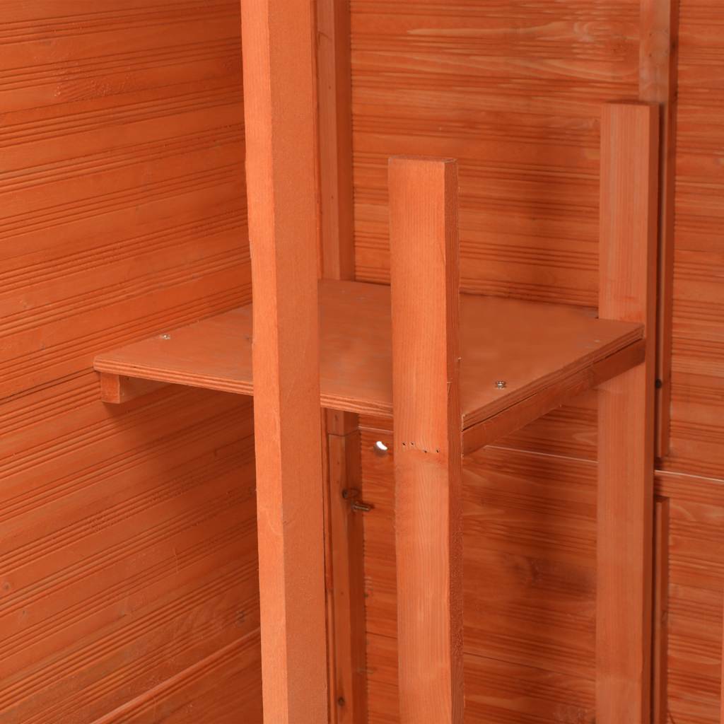 Garden Storage Shed | Brown | Wood | 71x60x213 cm | Garden Storage Shed