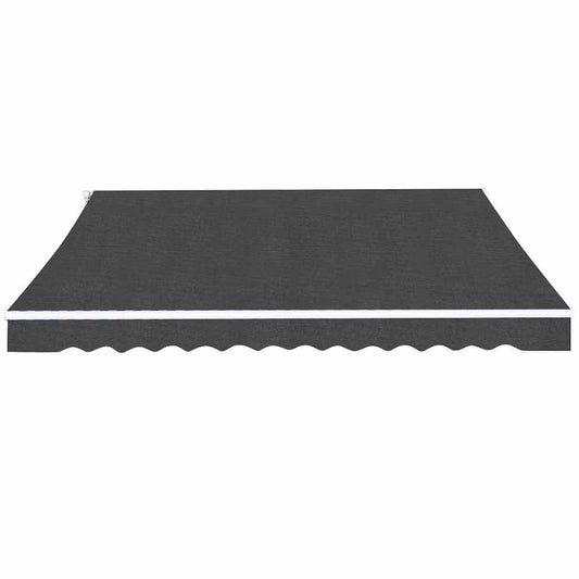 275569 vidaXL Folding Awning Manual Operated 500 cm Anthracite(143044+143048)
